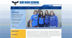 Desktop Screenshot of aimhighschool.com